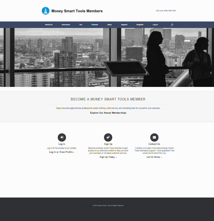Money Smart Tools Members Home Page